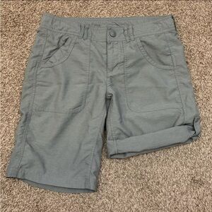 The North Face Short Womens 2 Gray Casual Convertible Nylon Outdoors Hiking